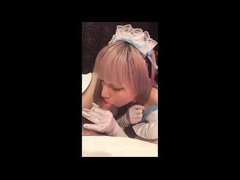 ❤️ Idol Japanese [mayuka], Aṣọ iranṣẹbinrin Faranse, apakan 1, ifefẹfẹ ati fifẹ kuro pẹlu ipara ❤️❌  Ibalopo ❌️❤